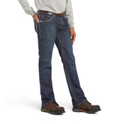 Ariat Mens FR M4 Low Rise Boot Cut Jeans in Shale